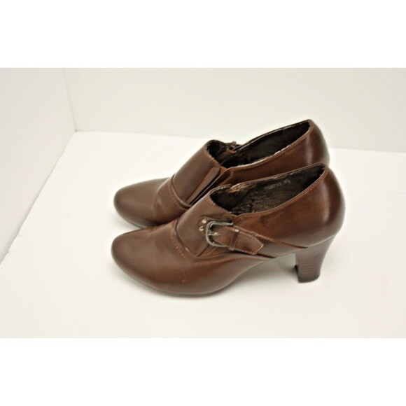 Pierre Dumas Womens Shoes Size 7.5 Flexibles Brown Heels - Picture 5 of 12